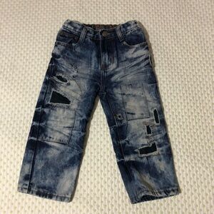 DENIM & RIVETS BOYS SIZE 3T DISTRESSED JEANS